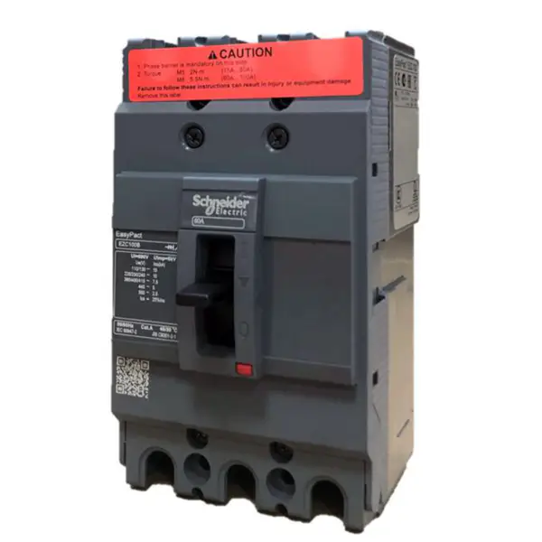 3 pole moulded case circuit breaker Easypact EZC100B 3P60A