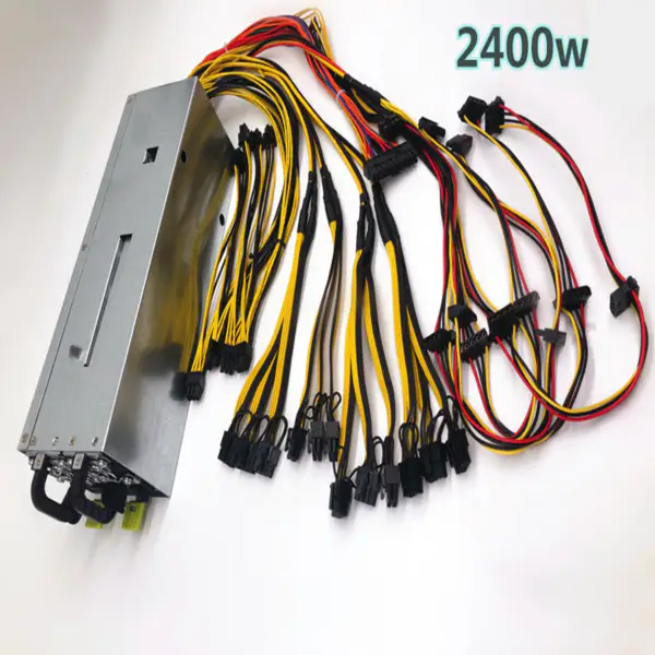 Multi channel Video Card Power Supply Rated 2400W Peak 2600W Power Supply