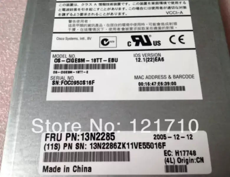 IBM Gigabit Ethernet Switch Module 13N2285 13N2286 OS-CIGESM-18TT-EBU for IBM HS20 industrial motherboard