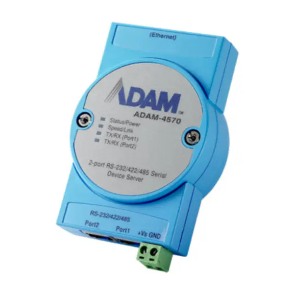 Advantech 2-port RS-232/422/485 Serial Device Server ADAM-4570-CE