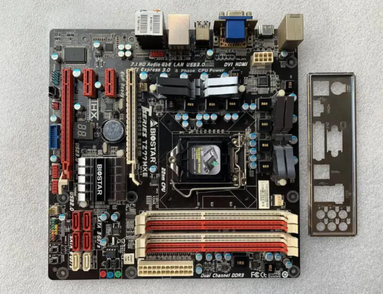 Biostar TZ77MXE Z77 motherboard DDR3 LGA1155