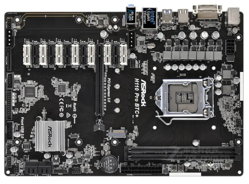 Asrock H110 Pro BTC+ motherboard LGA1151 DDR4