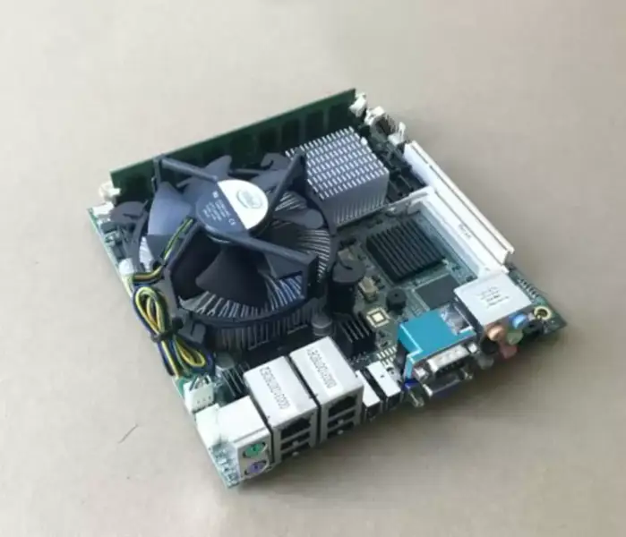 COMMELL LV-676 MiniITX Dual net work port 775 LVDS DVI VGA industrial motherboard