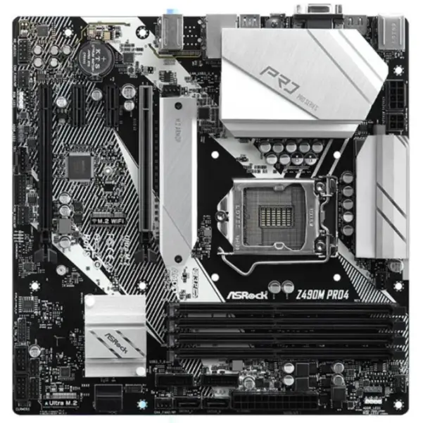 ASRock Z490M Pro4 Motherboard LGA 1200 DDR4 PCI-E 3.0 128GB Z490 1200 USB3.1 Gen1 CPU ATX