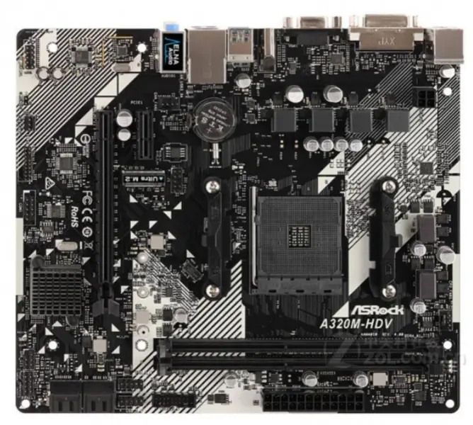 ASRock A320M HDV R4.0 motherboard AMD A320 DDR4 Micro-ATX