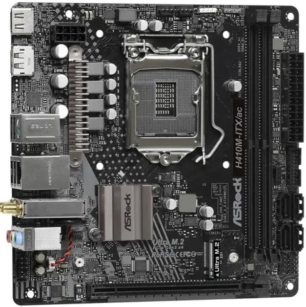 ASRock H410M-ITX/ac Motherboard LGA1200 DDR4