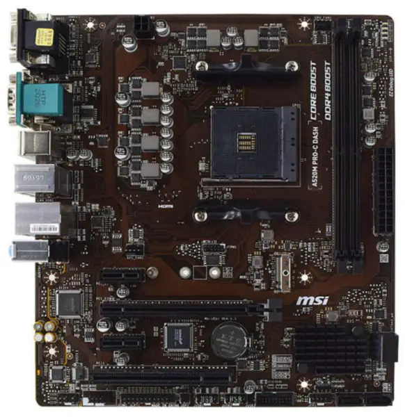 MSI A520M PRO-C DASH motherboard Socket AM4 DDR4