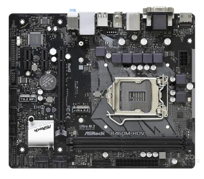 ASRock B460M HDV motherboard LGA 1200 DDR4