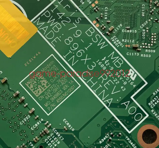 Dell 0JX7F0 motherboard