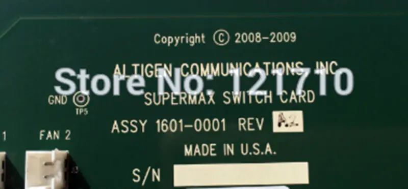 ALTIGEN MAX4000 SUPERMAX SWITCH CARD 1601-0001 2601-0001 REV A2 industrial motherboard