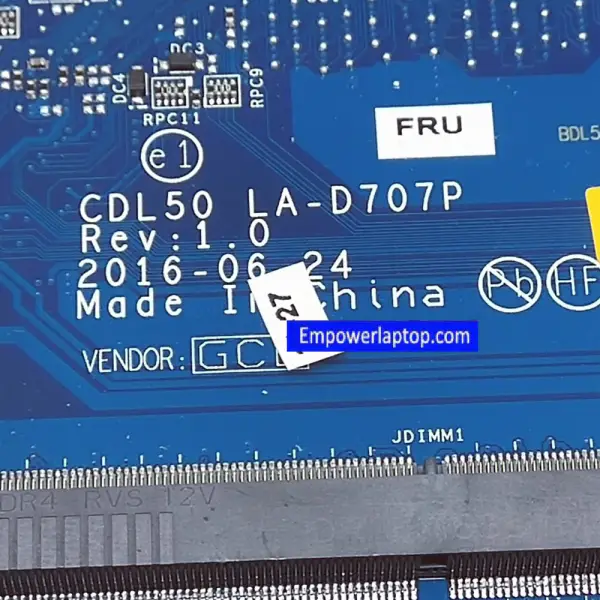 HP 17-G 829278-001 829278-601 DAX1BDMB6F0 I5-6200 CPU Laptop Motherboard