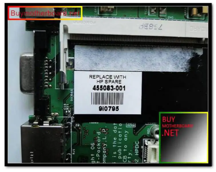 HP 2710P motherboard 455083-001