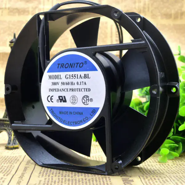 TRONITO G1551A3BL 380V 17251 17CM 0.17A fan