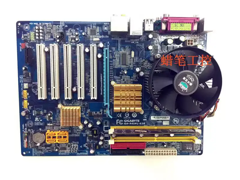Gigabyte Industrial Motherboard GA-945PL-S3E welding wire machine Motherboard with CPU RAM and FAN