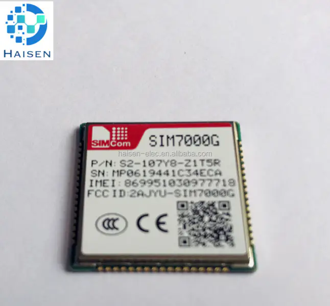 SIMCOM SIM7000 LTE-FDD TDD and Quad-Band GPRS GNSS EDGE module LCC type LTE CAT-M1(eMTC) NB IoT module global Band SIM7000G