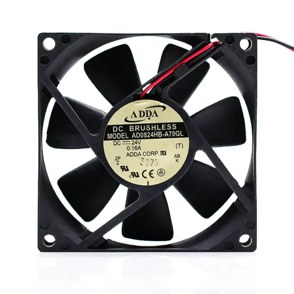 AD0824HB-A70GL - ADDA - Axial Fan, AD80*80*25MM Series, 24 V 0.16A