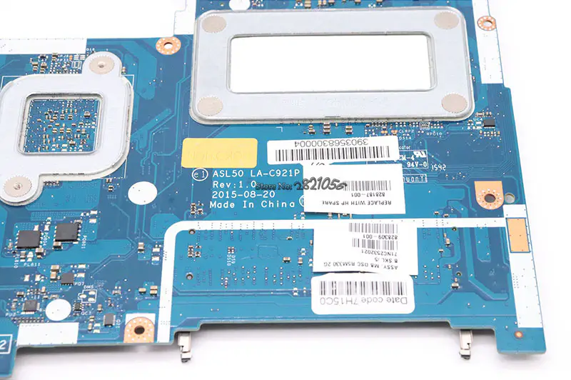 HP 15-AC 828187-601 828187-001 828187-501 ASL50 LA-C921P Motherboard with I5-6200U