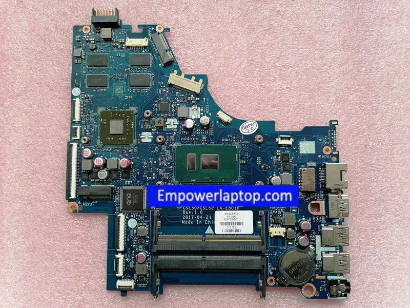 HP 15-BS CSL50/CSL52 LA-E801P 924759-001 924759-501 924759-601 i7-7500U CPU Motherboard