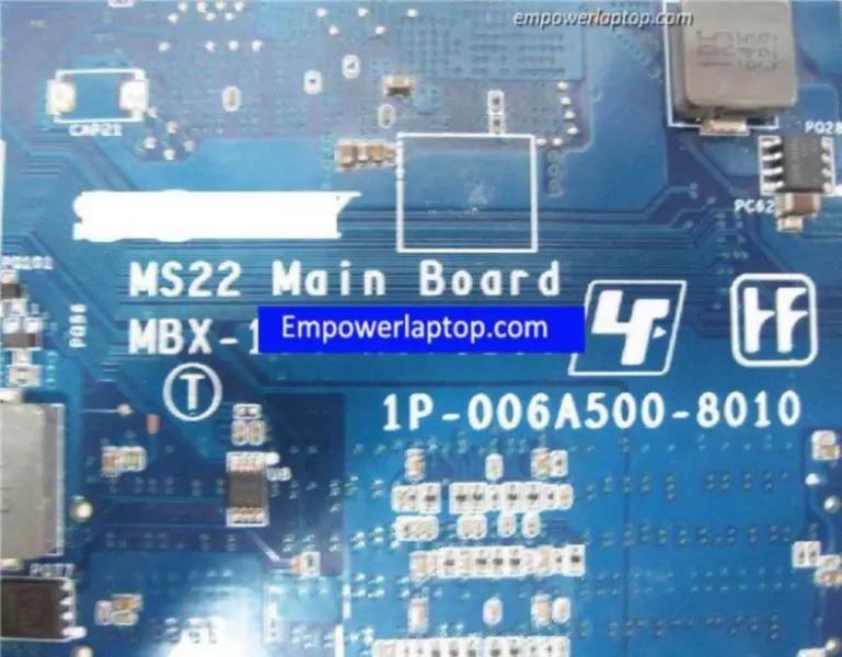 Sony Vaio VGN-AR A1217631A MS22 MBX-164 1P-006A500-8010 Motherboard
