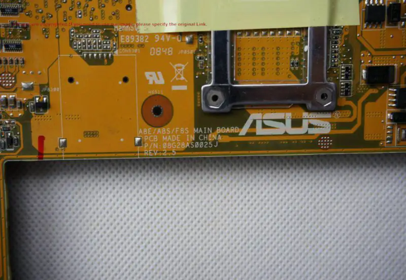 Asus A8S motherboard