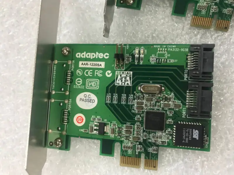 Adaptec AAR-1220SA 2-port PCI-E x1 SATA II RAID Card Array Card
