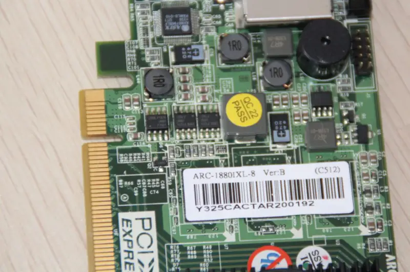 Areca ARC-1880 ARC1880IXL-8 VER:B RAID Card SAS SATA Array Card