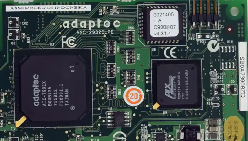 Adaptec ASC-29320LPE SCSI Low Profile Card industrial motherboard
