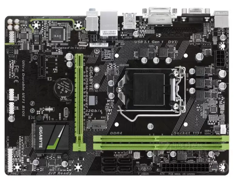 Gigabyte GA-B250M-Power Motherboard B250M-Power B250 Socket LGA 1151 DDR4 USB3.0 SATA3 PCI-E3.0
