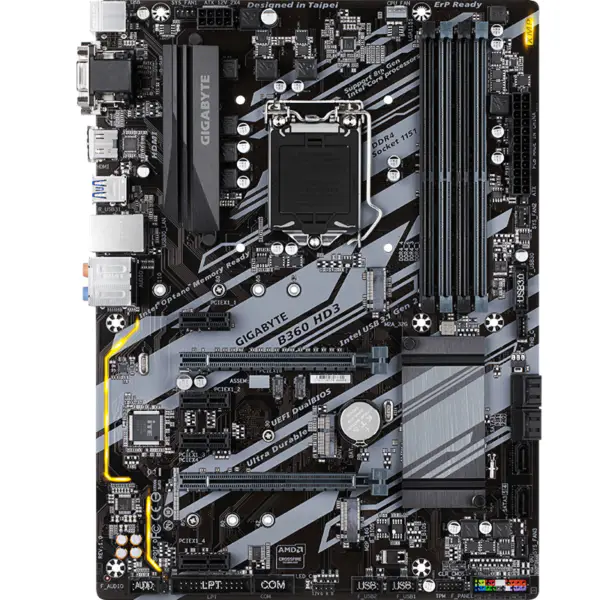 Gigabyte GA-B360 HD3 Motherboard B360 Socket LGA 1151 DDR4 USB3.0 SATA3.0 support CPU G4900 I3 8100 I5 8400
