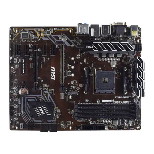 MSI B450-A PRO MAX Motherboard AMD B450 Socket AM4 DDR4
