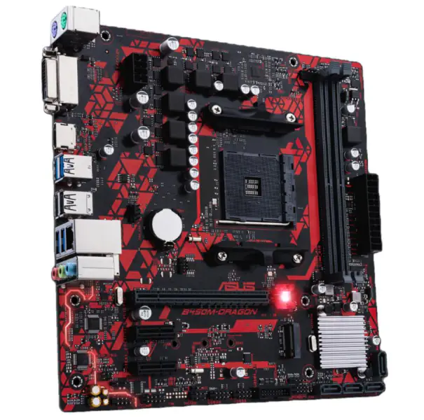 Asus B450M-DRAGON Motherboard Support CPU AMD RYZEN R5 3600 CPU Processor AM4
