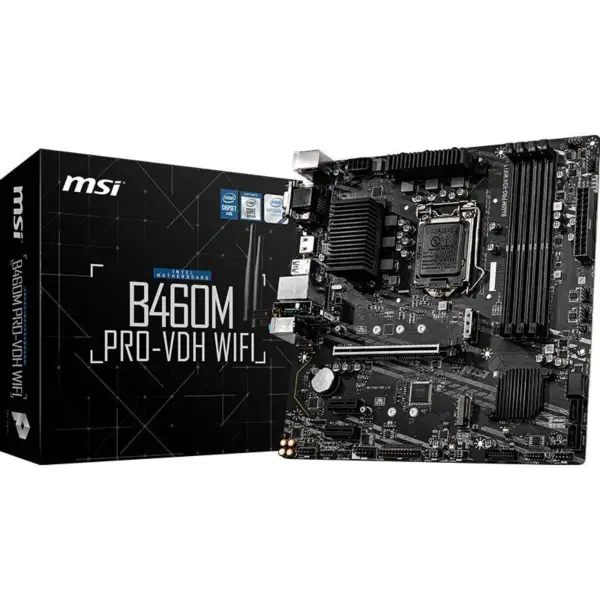 MSI B460M PRO-VDH WIFI Motherboard Micro-ATX Intel B460 M.2 DDR4 SATA 128G Support LGA 1200 CPU