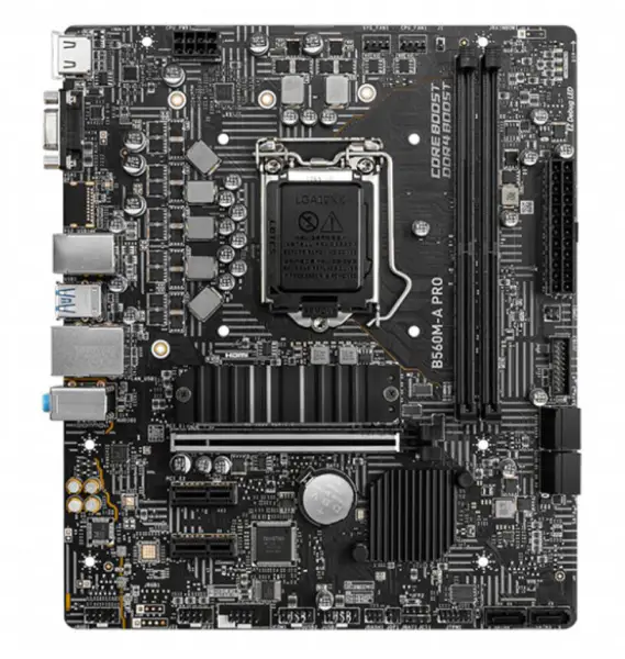 MSI B560M-A PRO Motherboard Intel B560 LGA1200 DDR4 64GB