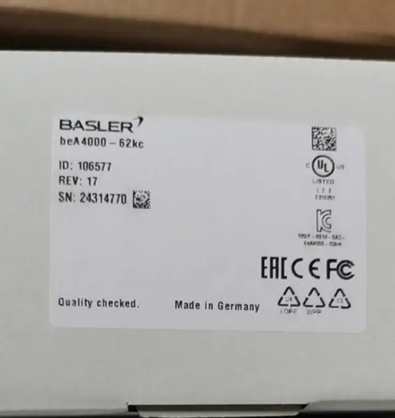 Basler BEA4000-62KC Industrial Camera