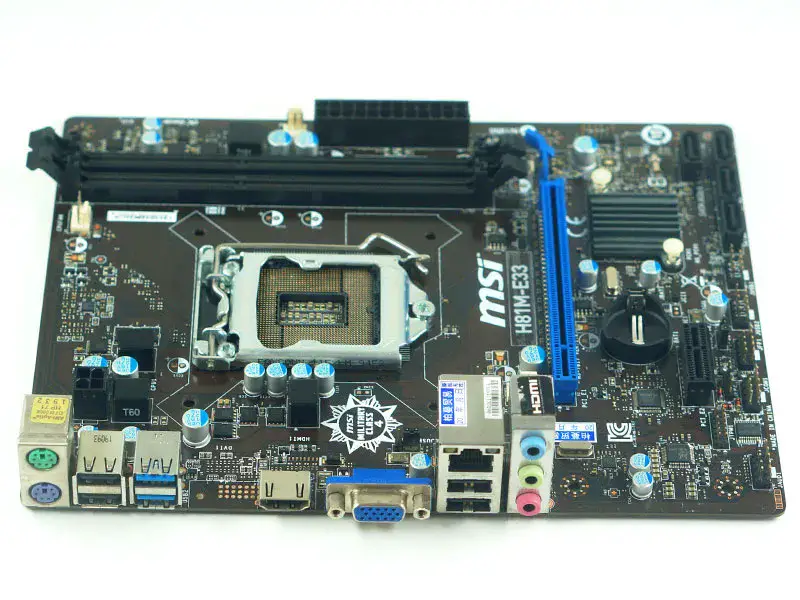 MSI H81M-E33 Motherboard LGA 1150 Intel H81 DDR3 Micro ATX