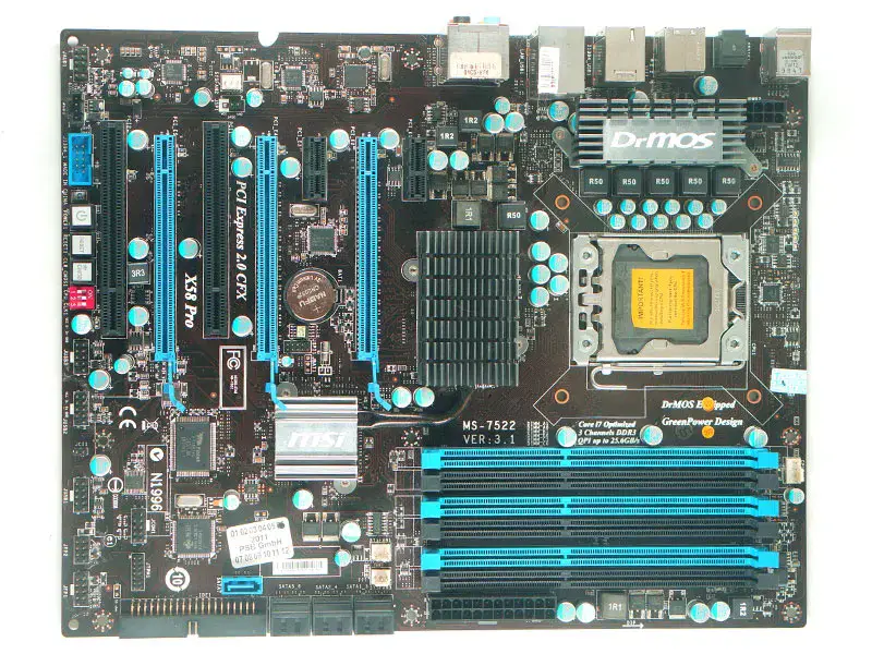 MSI X58 Pro LGA 1366 24GB X58 motherboard
