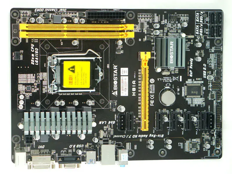 BIOSTAR H81A motherboard DDR3 LGA 1150 6 PCI