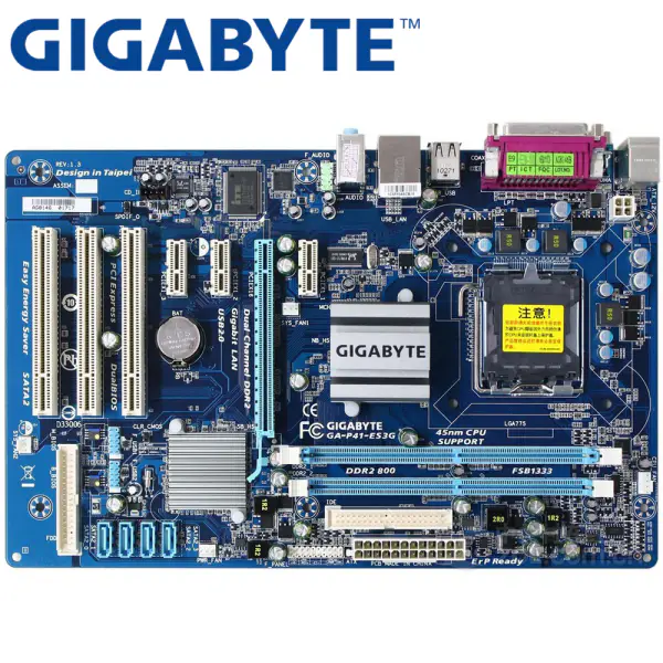Gigabyte GA-P41-ES3G Desktop Motherboard G41 Socket LGA 775 Q8200 Q8300 DDR2 8G ATX