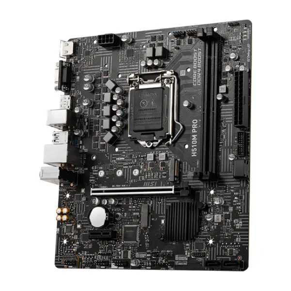 MSI H510M PRO Motherboard PCI-E 4.0 DDR4 64GB SATA III Intel 11TH Gen Micro ATX USB3.2