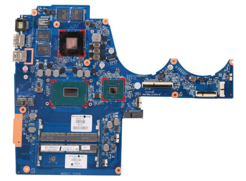 HP 15-AX TPN-Q173 L30703-001 DAG35NMB8C0 Motherboard with I7-8750H DDR4 GTX1050TI 4GB