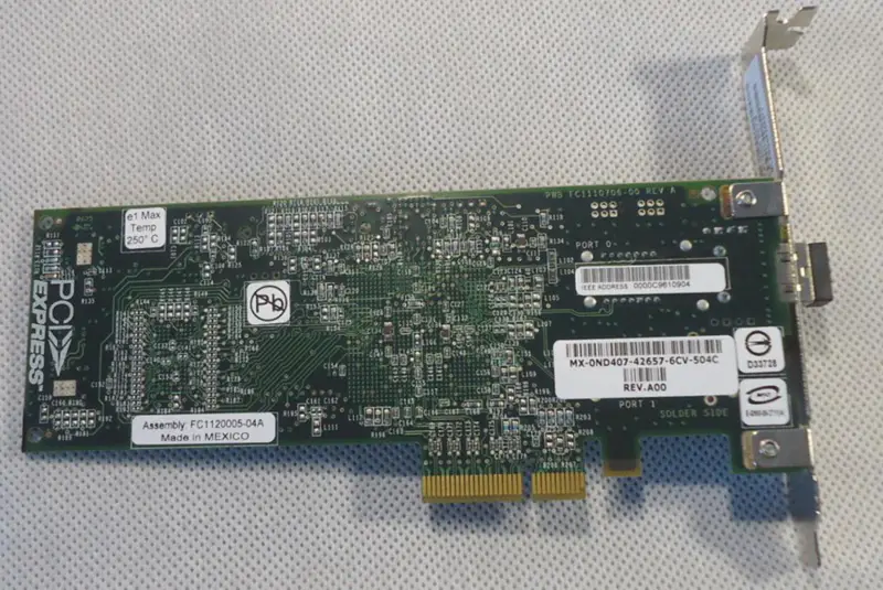 Emulex LPE1150-E 4Gbit PCIe x4 FC Fibre Channel Adapter HBA Card FC1120005-04A
