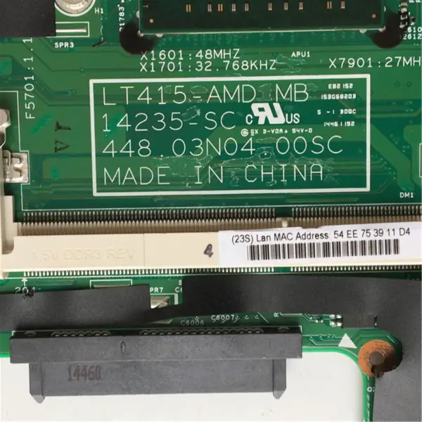 Lenovo Yoga 500-14ACL S41-75 S41-35 LT415-AMD 14235-SC 448.03N04.0011 Motherboard