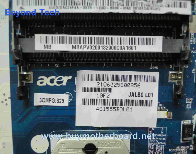 Acer MBAPV02001 motherboard for AS5530
