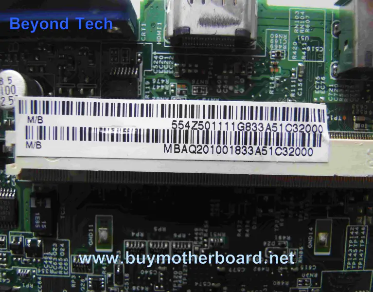 Acer MBAQ201001 motherboard for AS5730 5930 5330