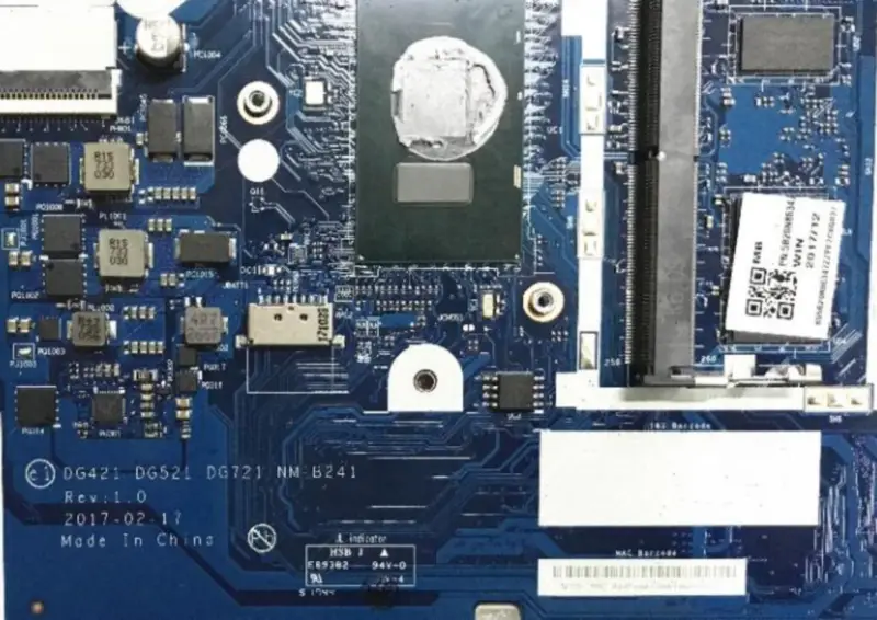 Lenovo 320-15isk DG721 NM-B241 Laptop Motherboard With SR342 i5-7200U/ /i7-7500U CPU 4GB RAM DDR4