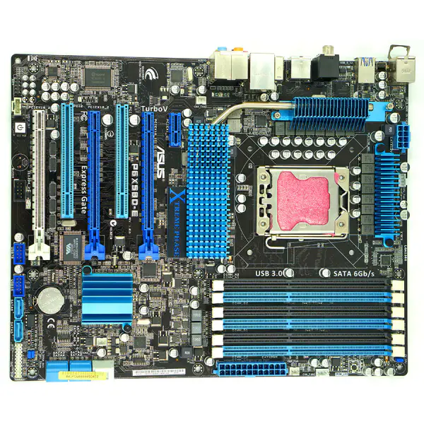 Asus P6X58D-E Desktop Motherboard X58 Socket LGA 1366 i7 Extreme DDR3 24G ATX