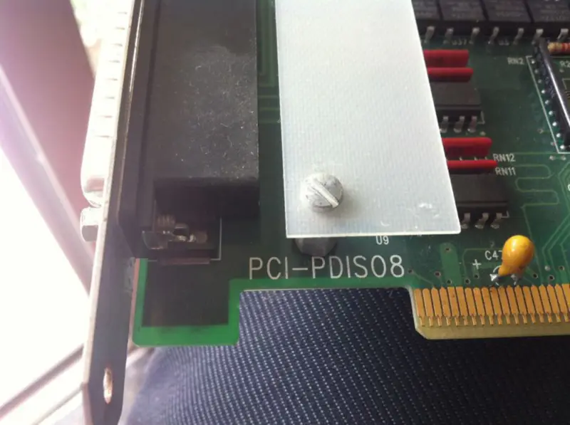 PCIP-SCOPE PCI-PDIS08 Data Record Card