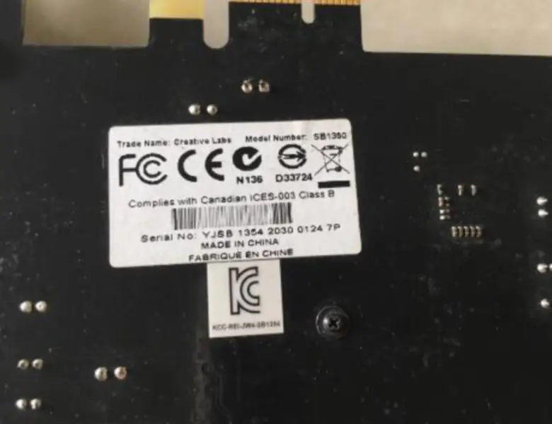 Creative Sound Blaster Recon3D SB1350 sound card