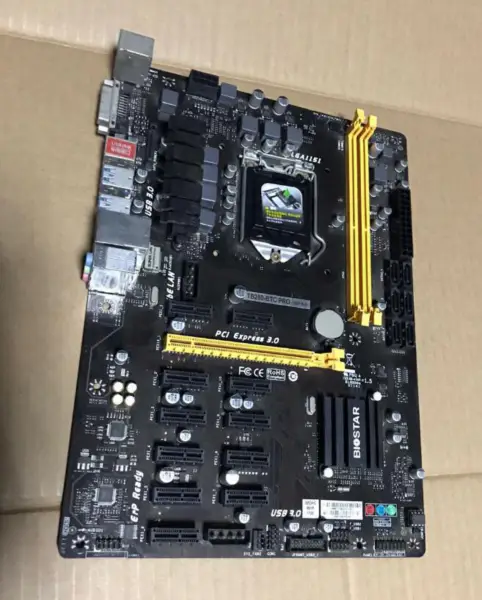 Biostar TB250-BTC PRO Motherboard DDR4 LGA1151 12GPU 12PCIE B250