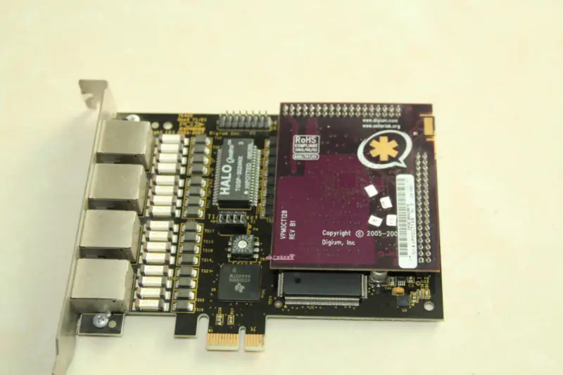 Asterisk TE420P TE420 4-port Digital Card port E1/T1 PCI-Express Card